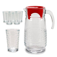 Set of glasses (15 x 24,5 x 29,5 cm) (7 Pieces) Jug