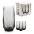 Set of glasses Black Glass (4 Pieces) 500 ml