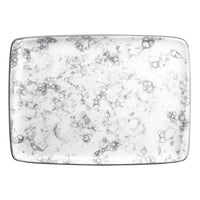 Tray Moove Porcelain Rectangular White/Black (35,7 x 25,6 x 2,2 cm)