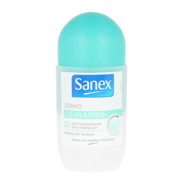 Desodorante Roll-On Dermo Clean &amp; Fresh Sanex (50 ml)