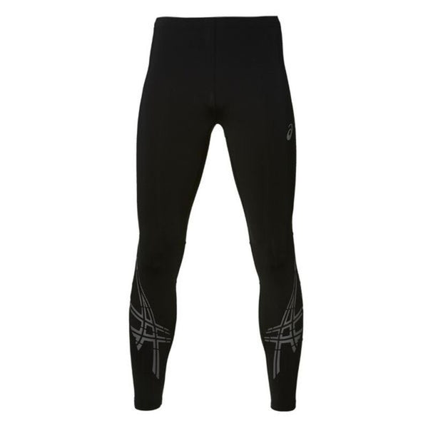 Sports Leggings for Men Asics Stripe Tight Black