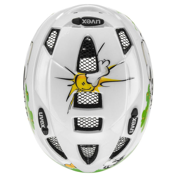 Children's Cycling Helmet Uvex Kid 2 White/Green Ship (Refurbished A+)