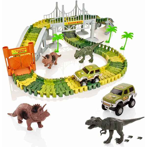 Playset Create-A-Track Jurassic Dino World (Reacondicionado B)