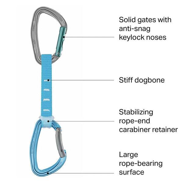 Edge Carabiners Petzl Blue (6 uds) (Refurbished A+)