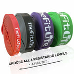 Multifunction Resistance Elastic Bands with Exercise Guide TheFitLife (Refurbished B)