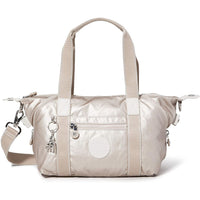 Bolso de mano Kipling Art Mini Plata (28 x 23,5 x 18,5 cm) (Reacondicionado A+)