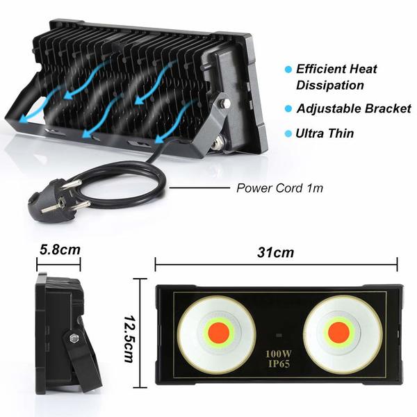 Focus lights LED Multicolour 100W (2 uds) (Refurbished A+)