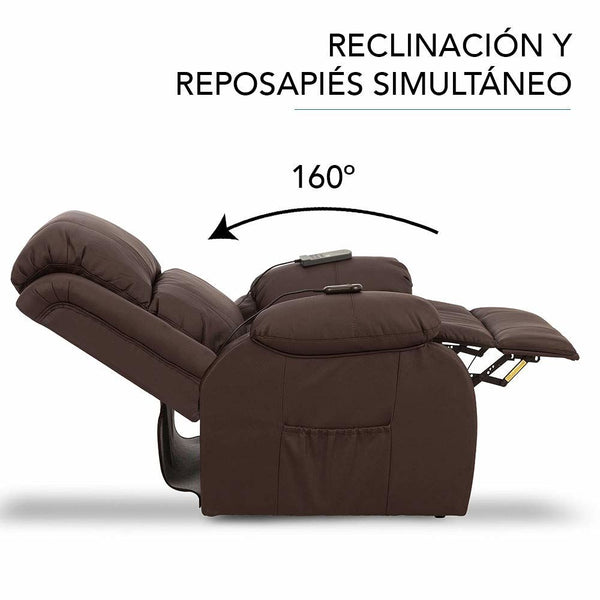 Lifter Armchair With Massager Trevi 160º Brown (Refurbished C)