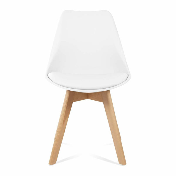 Chair Lena Wood White (53,5 x 49 x 83 cm) (Refurbished B)