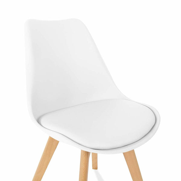 Chair Lena Wood White (53,5 x 49 x 83 cm) (Refurbished B)