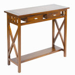 Hall Table with 2 Drawers (90 x 34 x 80 cm) - Serious Line Collection