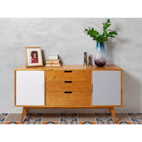 Sideboard Aarhus Mindi wood (145 x 45 x 75 cm)