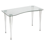 Desk metal and crystal (120 x 60 x 73 cm)