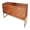 Sideboard Mindi wood Painted iron (140 x 45 x 75 cm)