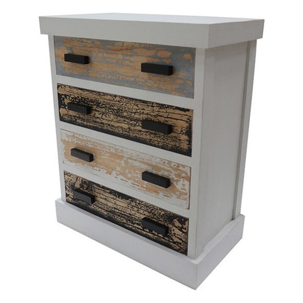 Chest of drawers Rabat Iron Mindi wood (66 x 35 x 81 cm)