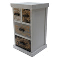 Nightstand Rabat Iron Mindi wood (45 x 40 x 77 cm)