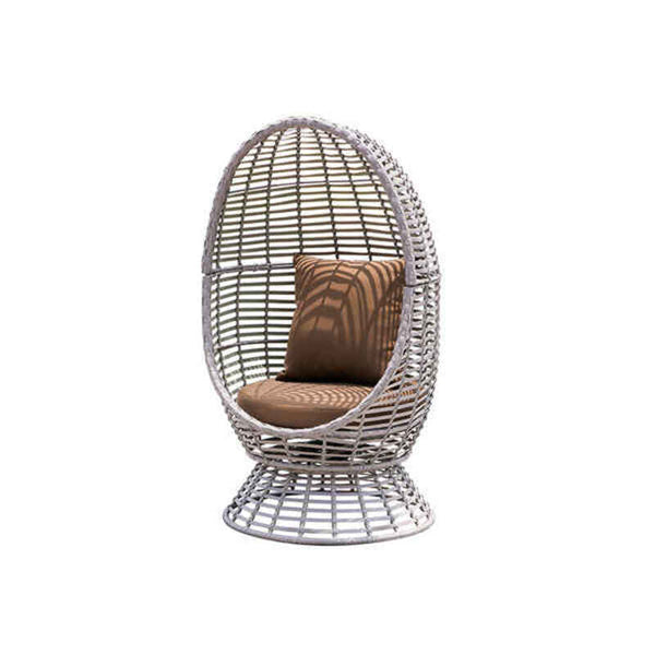 Hanging basket seat Aruba synthetic rattan (74 x 80 x 139 cm)