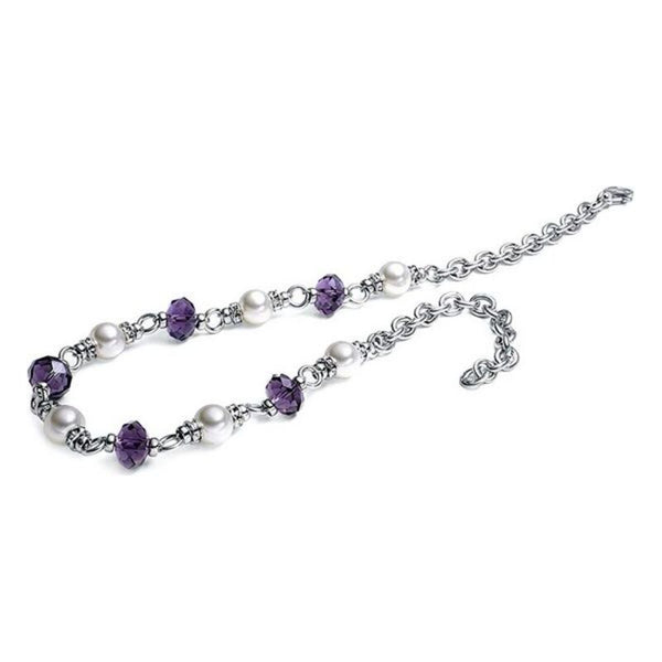 Ladies'Necklace Viceroy 1013C000-97 Silver Purple (45 cm)