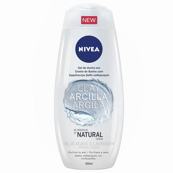 Shower Gel Arcilla Blue Agave & Lavender Nivea (500 ml)