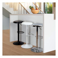 Stool Zena Steel (35 x 81,5 x 35 cm) Black