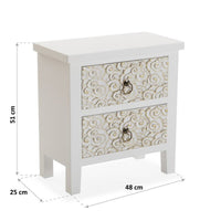 Nightstand Nanako MDF Wood (25 x 50,5 x 48 cm)