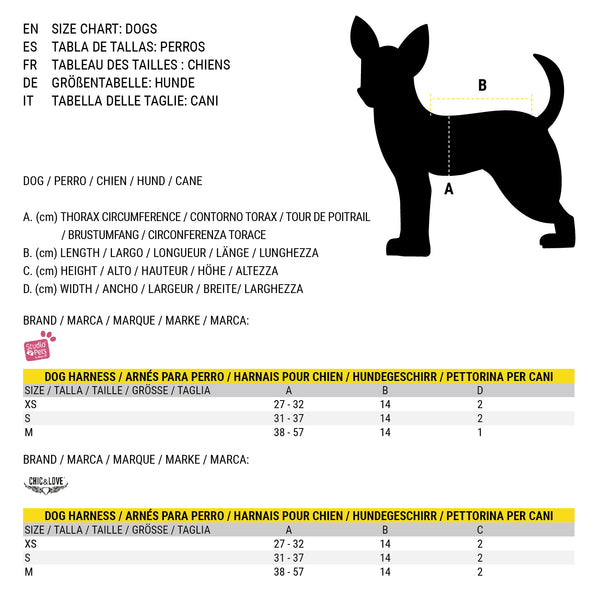 Dog's Reinforced Harness Cádiz Club de Fútbol