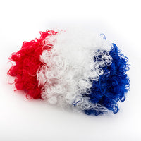 French Flag Afro Wig