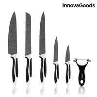 InnovaGoods Swiss·Q Stone Knives & Peeler Set (6 Pieces)