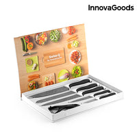 InnovaGoods Swiss·Q Stone Knives & Peeler Set (6 Pieces)