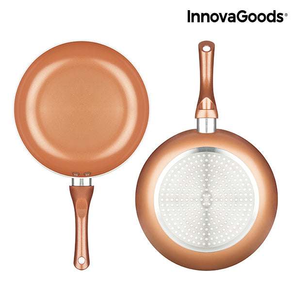 InnovaGoods Copper-Effect Pan Set (5 Pieces)