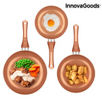 InnovaGoods Copper-Effect Pan Set (5 Pieces)