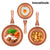 InnovaGoods Copper-Effect Pan Set (5 Pieces)