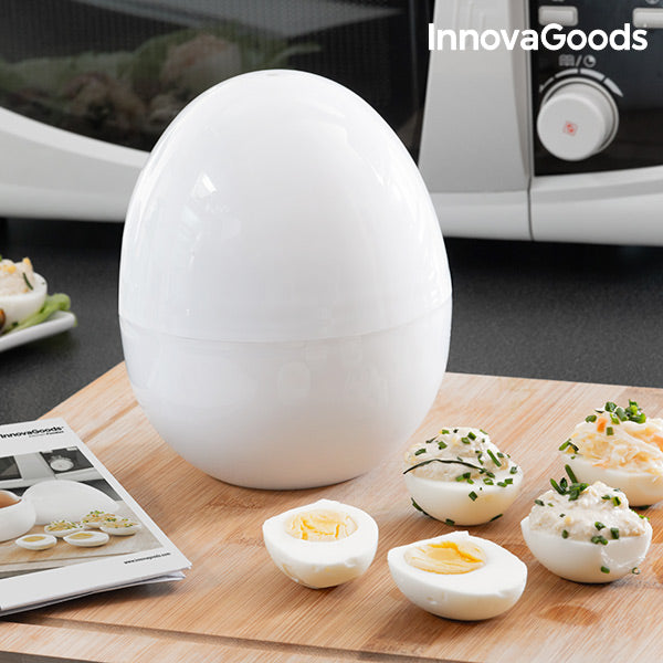 InnovaGoods Boilegg Microwave Egg Boiler with Recipe Booklet