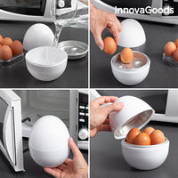 InnovaGoods Boilegg Microwave Egg Boiler with Recipe Booklet