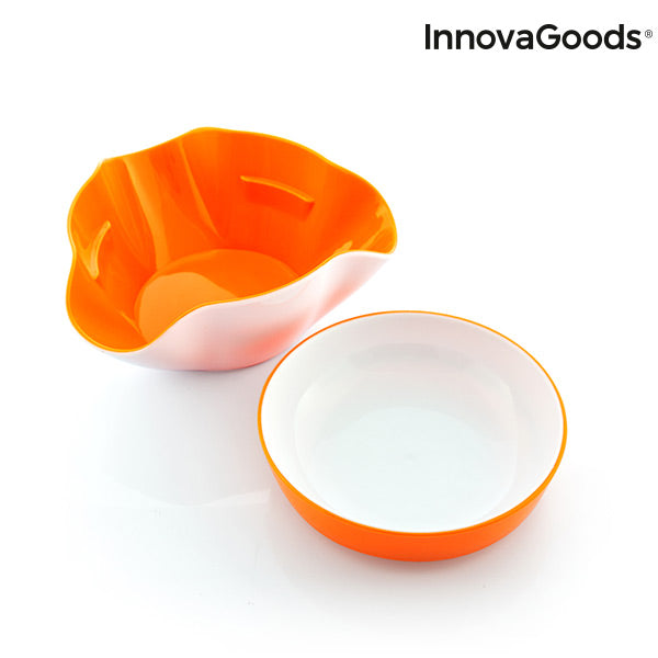 InnovaGoods 2-in-1 Snack Bowl (2 Pieces)