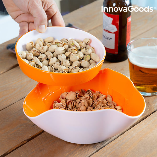 InnovaGoods 2-in-1 Snack Bowl (2 Pieces)