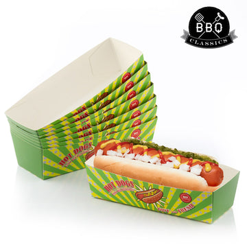 BBQ Classics Set of Hotdog Boxes (Pack of 8)