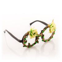 Fashion Party Glasses with Flowers and Diamonds