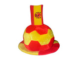 Football Hat with Spanish Flag Embellishment