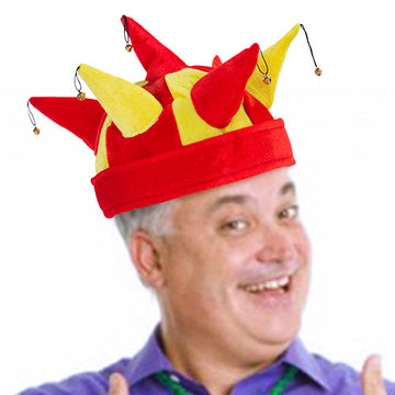 Spanish Flag Jester Hat with 7 Bells