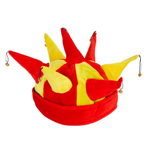 Spanish Flag Jester Hat with 7 Bells